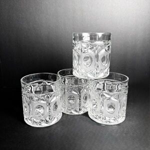 Vintage Oberglass Austria Crystal “Derby” Whiskey Glasses - 3.5” Set Of 4 Mint